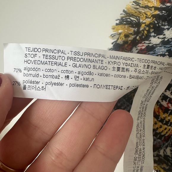 ⛱️ 2/20$ Zara contrasting tweed mini skirt size xs - Picture 4 of 9